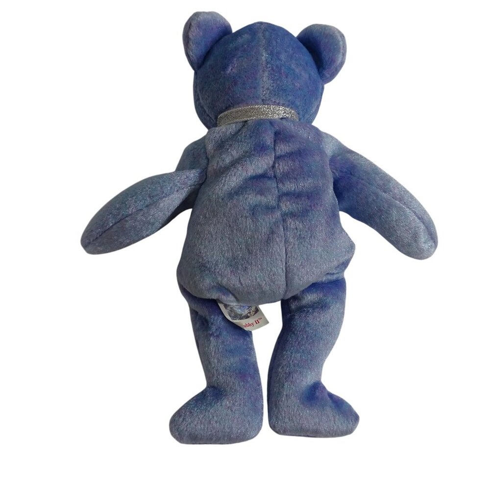 Vintage Ty Beanie Baby Clubby II 1999 Plush Bear Blue Tie-Dye 8.5 In NO Hang Tag - Picture 3 of 7